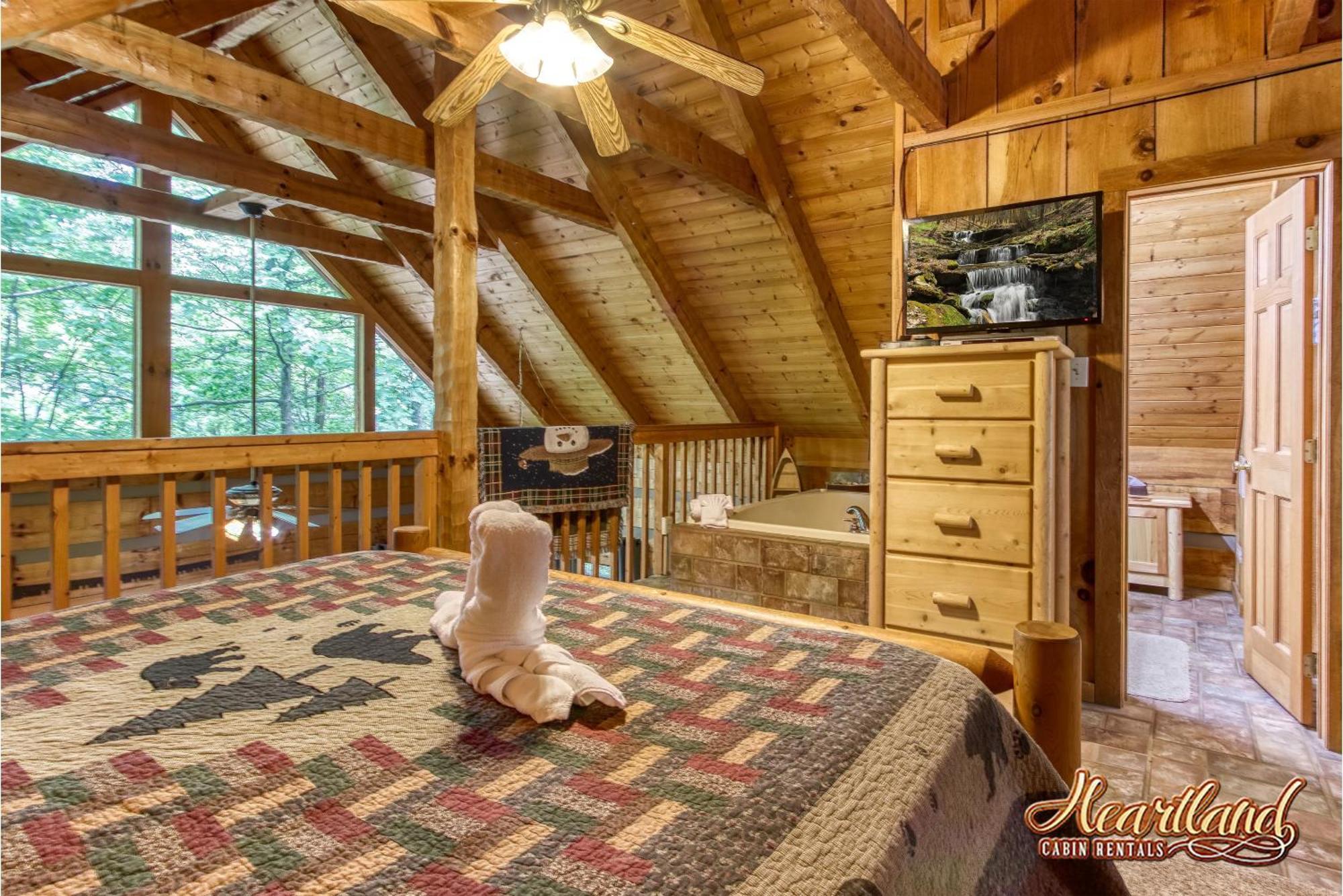蓋特林堡Cozy Mountain Hideaway别墅 客房 照片